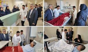 عیادت سخنگوی وزارت خارجه از مجروحان حمله رژیم صهیونیستی +عکس